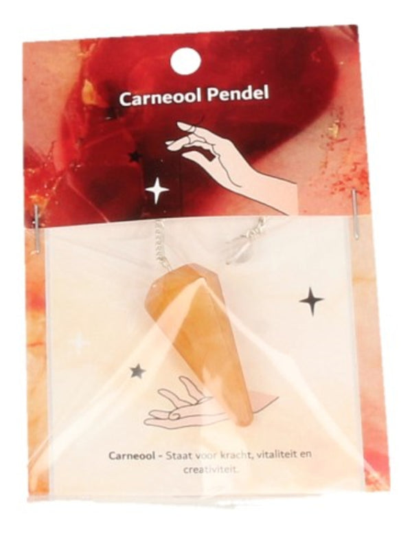 Pendel Facet Carneool 4 Cm