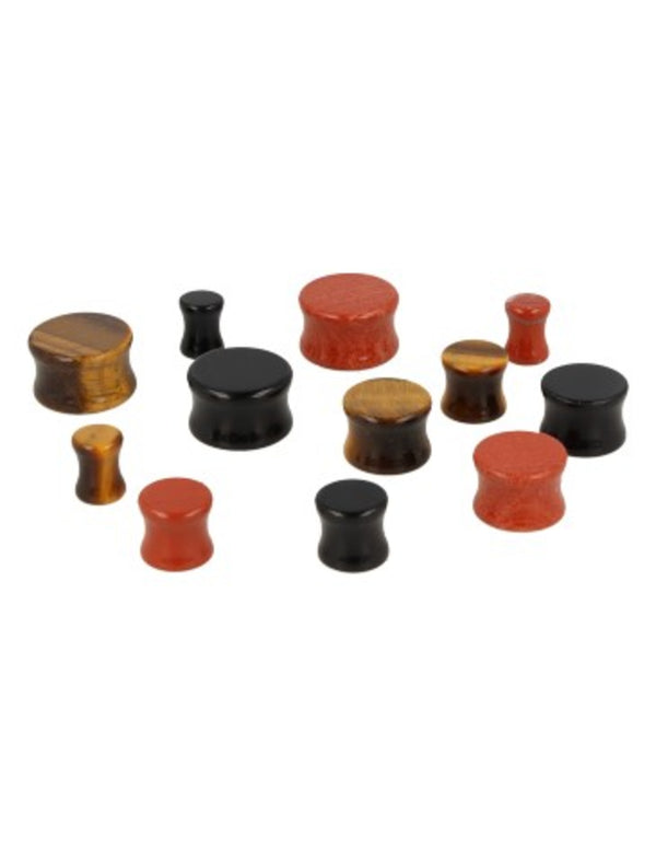 Plug Oorpiercing Jaspis Rood (16 mm)