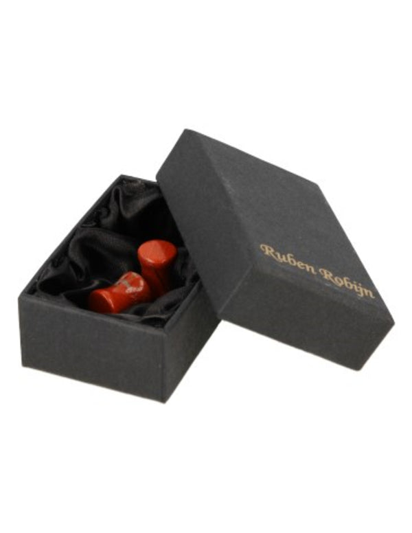 Plug Oorpiercing Jaspis Rood - 8 mm (Set van 2)