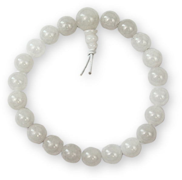 Powerbead armband Jade wit