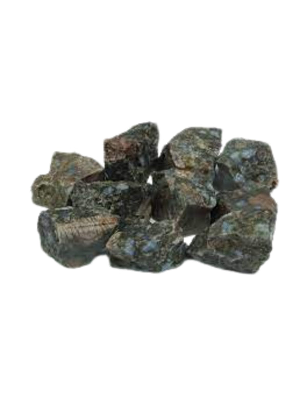 Que Sera Brazilië 250 gr. ruwe brokjes (Blauwe Rhyoliet)