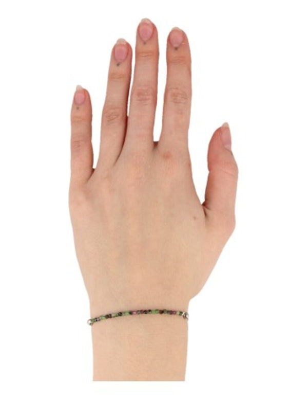 Edelsteen Armband Robijn in Zoisiet – Hartje Zomer – Love Gems