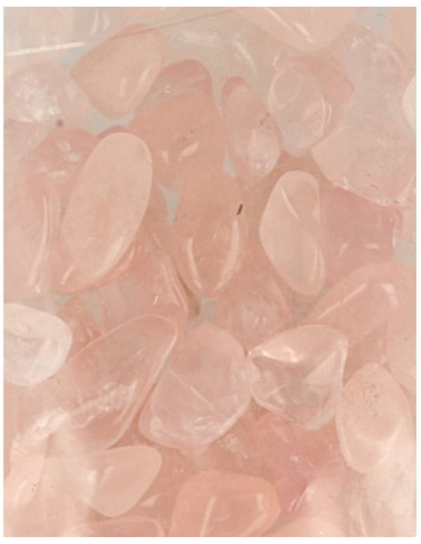 Roze kwarts 100 gr. trommelstenen (mt2)