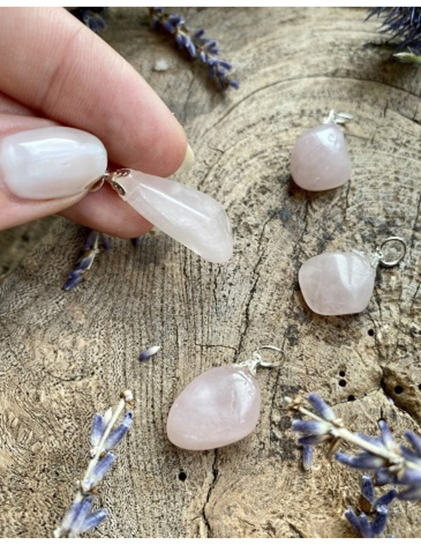 Edelstenen Hanger Roze Kwarts