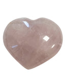 Roze kwarts edelsteen hart 150-200 gram