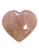 Roze kwarts edelsteen hart 400-500 gram