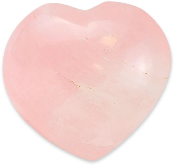 Roze kwarts hart 70-100 gram