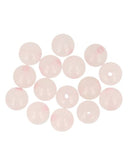 Roze kwarts kralen 6 mm - 15 st.