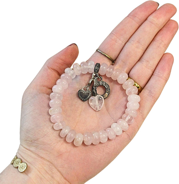 Edelsteen Armband Rozenkwarts Rond Ruby Mania