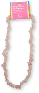 Roze kwarts splitketting + kaart