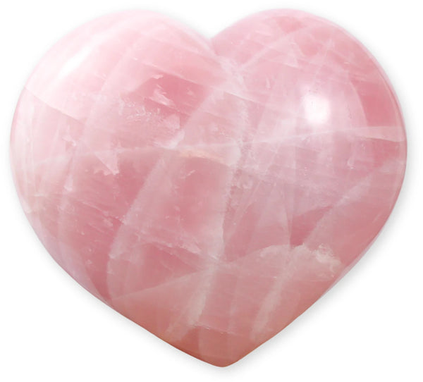 Rozenkwarts edelsteen hart XL nr.01