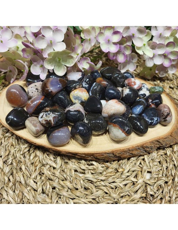 Sardonyx Trommelstenen India 500 Gram