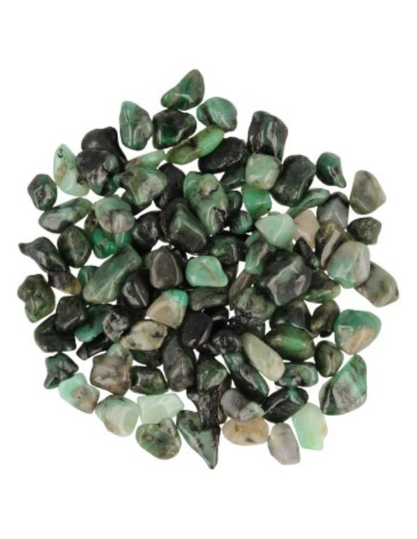 Trommelstenen Smaragd (5-10 mm) - 10 gram
