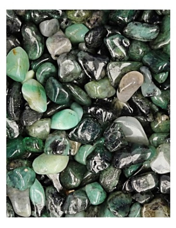 Trommelstenen Smaragd (5-10 mm) - 10 gram
