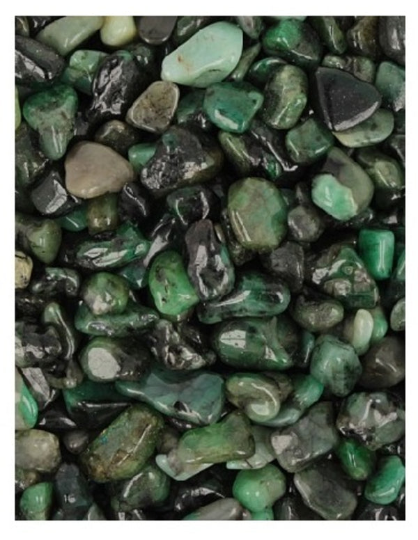 Trommelstenen Smaragd (5-10 mm) - 10 gram