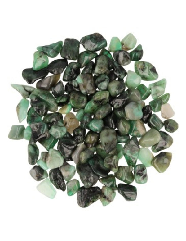 Trommelstenen Smaragd (5-10 mm) - 10 gram