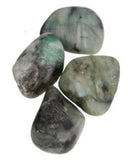 Smaragd Trommelstenen Set van Zes 100 gram