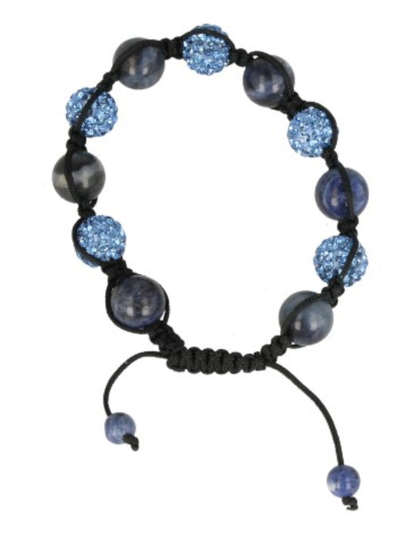 Edelstenen Shamballa Armband Sodaliet