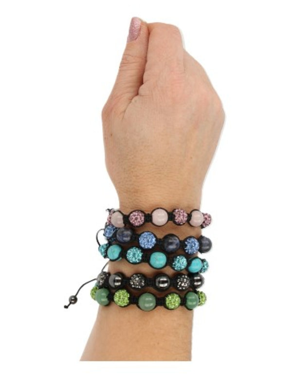 Edelstenen Shamballa Armband Sodaliet