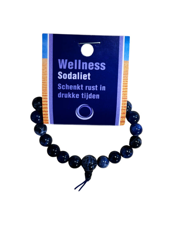 Sodaliet powerbead armband + kaart