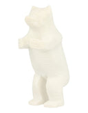 Speksteen beer staand wit 8,5 cm