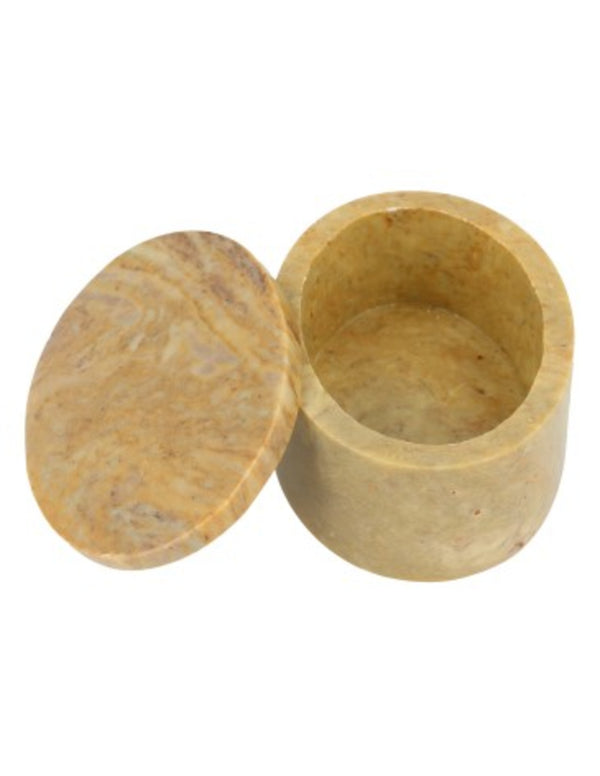 Speksteen doosje ovaal 8 cm