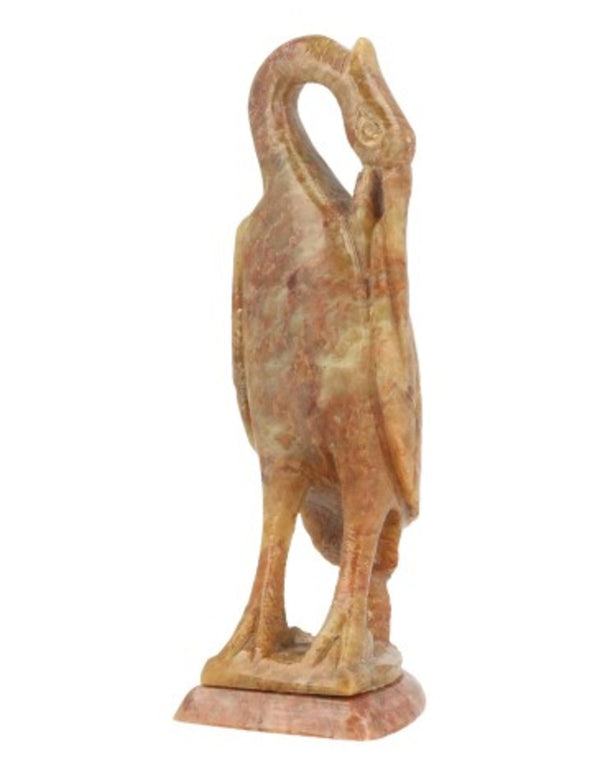 Speksteen kraanvogel 10 cm