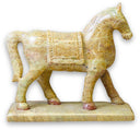 Speksteen paard staand 15 cm