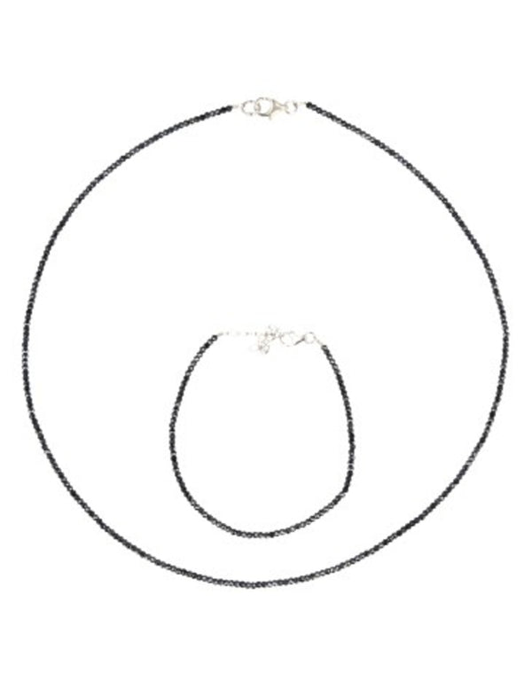 Edelstenen Ketting Spinel Zwart met Coating - Summer Vibes