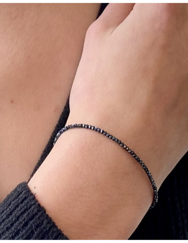 Edelstenen Ketting Spinel Zwart met Coating - Summer Vibes