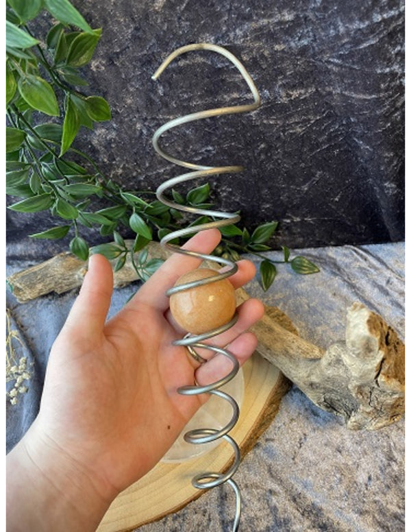 Spinner spiraal los voor edelsteenbollen 3 tot 5 cm