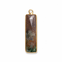 Edelsteen Hanger Heliotroop - 925 Zilver & Verguld
