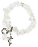 Split armband Bergkristal met bedels