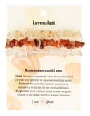 Edelsteen Splitarmband Levenslust