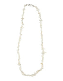 Splitketting Maansteen wit smal