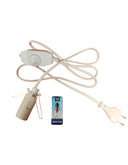 Stekkerlampje en kabel met dimmer voor Zoutlamp - E14 fitting + lampje