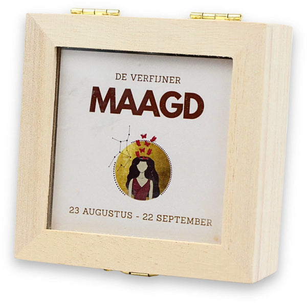 Sterrenbeeld Trommelsteen Setje Maagd Agaat Carneool Jaspis Landschap 9 x 9 cm