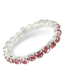 Stretch ring roze