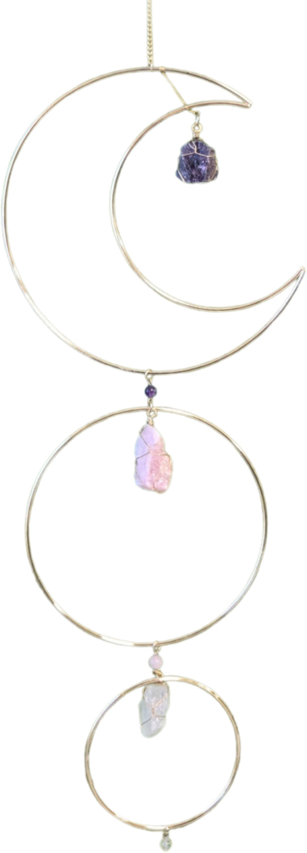 Suncatcher / raamhanger maan Gouden driehoek