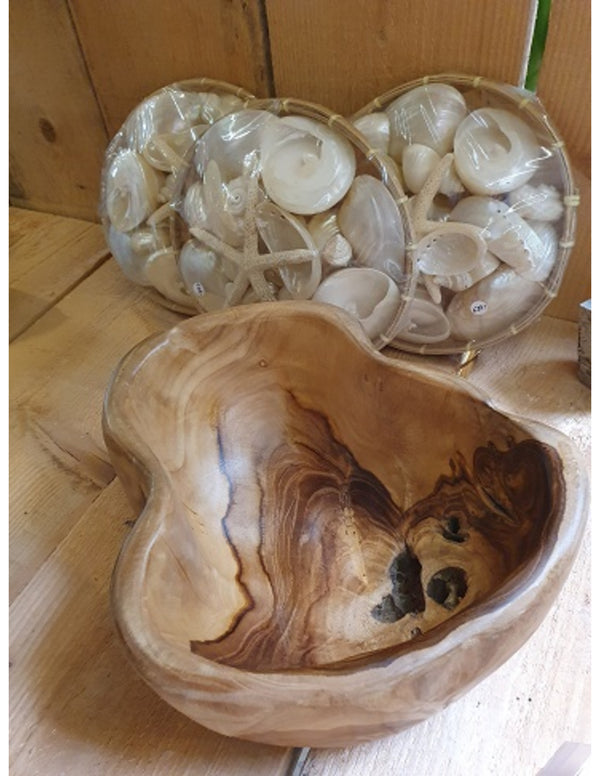 Decoratieve Schaal Teakhout (ca. 25x15 cm)