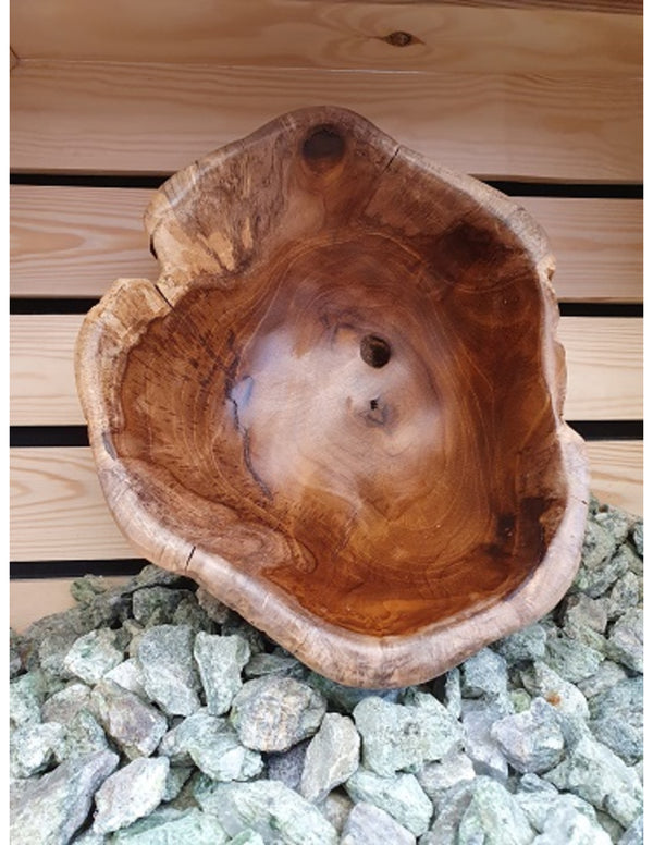 Decoratieve Schaal Teakhout (ca. 25x15 cm)