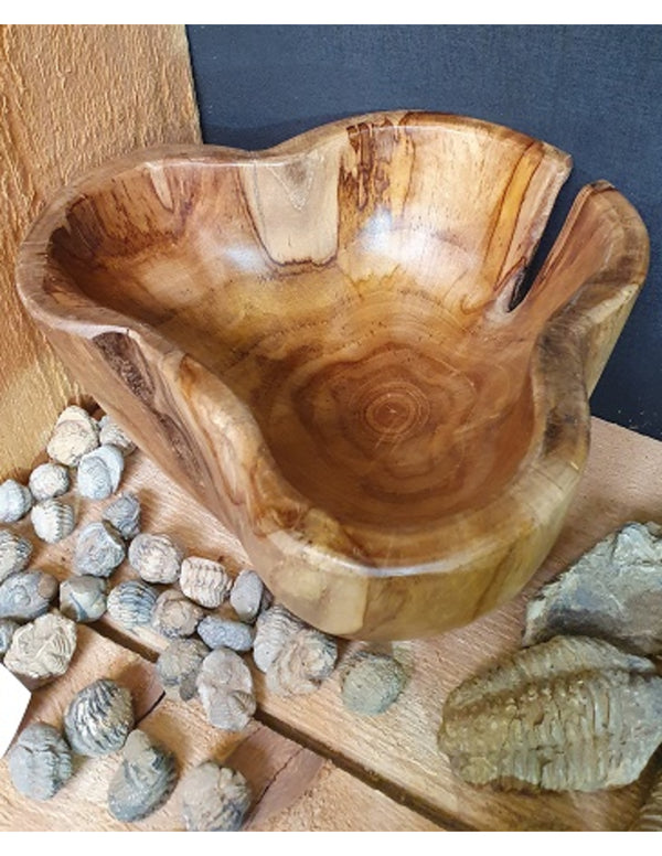 Decoratieve Schaal Teakhout (ca. 25x15 cm)