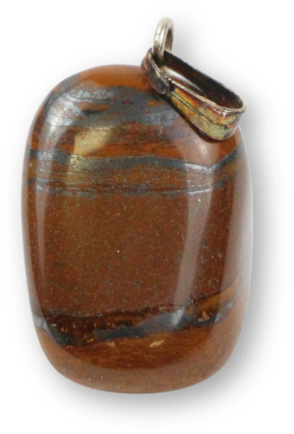Tijgerijzer geboorde edelsteenhanger