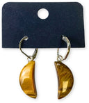 Tijgeroog Maan oorbellen - fashion jewelry