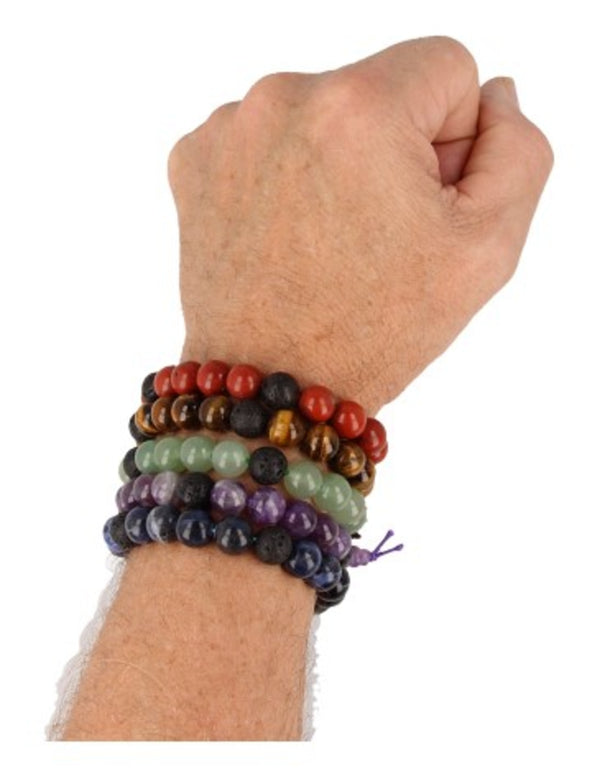 Edelsteen Armband Tijgeroog Powerbead (19 cm)