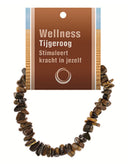 Tijgeroog splitarmband + kaart