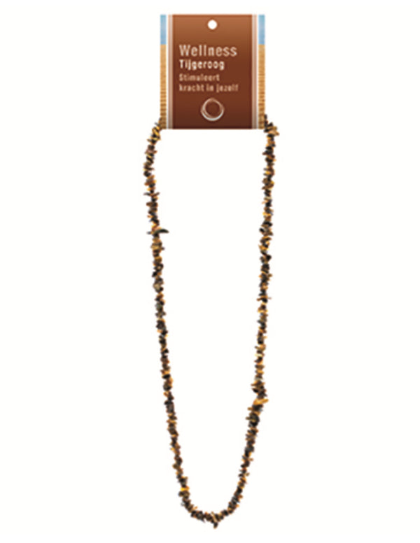 Tijgeroog splitketting + kaart