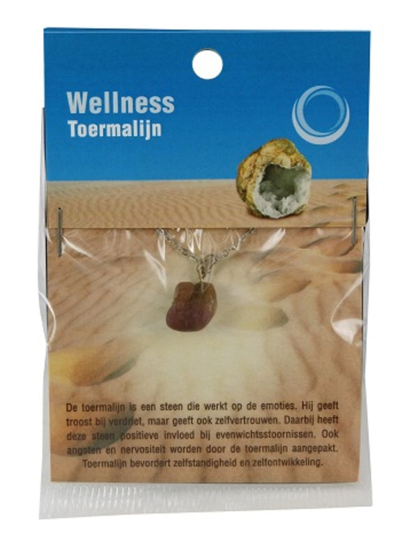 Toermalijn watermeloen gezondheids hanger