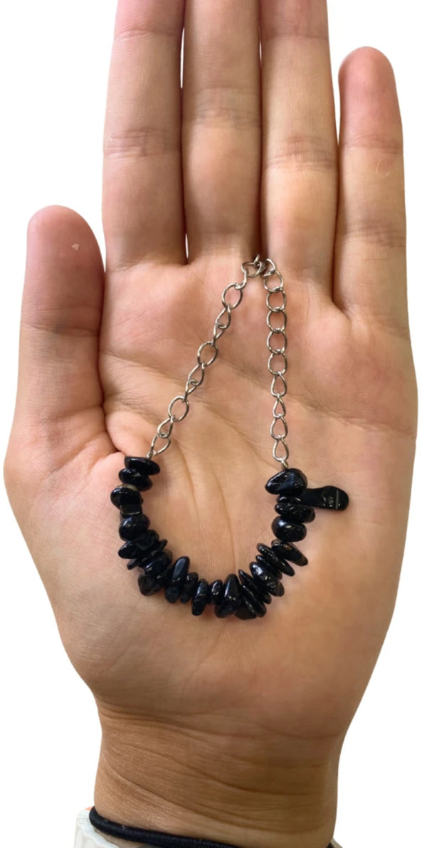 Splitketting Bar Toermalijn Zwart