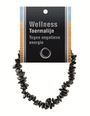 Toermalijn zwart splitarmband + kaart